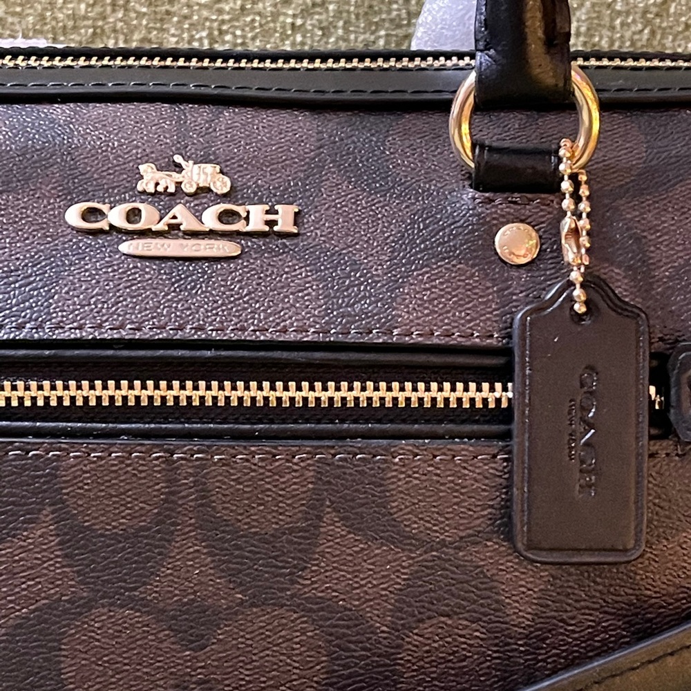 Coach Rowan Satchel In Signature Canvas